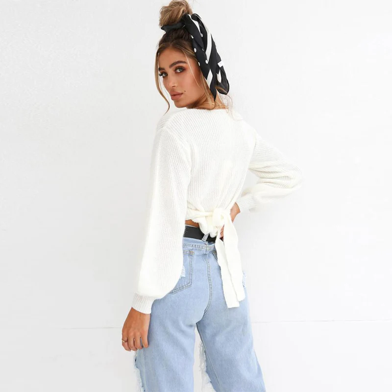 Женские сексуальные трикотажные укороченные топы с крестиком женские вязаные