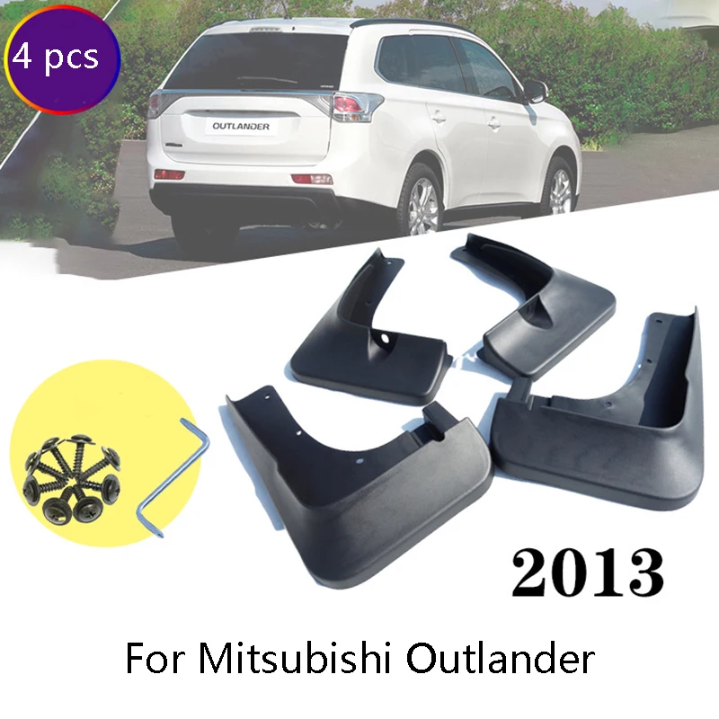 Набор из 4 автомобильных передних и задних брызговиков крыло для Mitsubishi Outlander 2007 2019