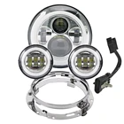 Мотоциклетная 7-дюймовая светодиодная фара для мотоцикла Harley с 4-12 