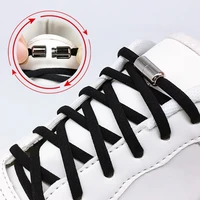 elastic no tie shoelace capsule semicircle buckle quick safety shoe string for kids and adult shoes lazy metal lock shoe laces