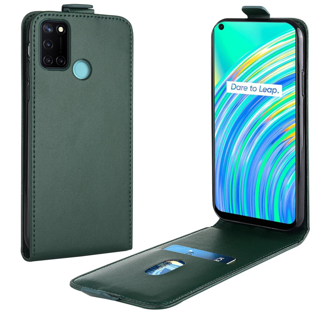 

Кожаный чехол-книжка для Realme C17, чехол RMX2101 RMX2151, Вертикальный чехол для Realme C17 c17, чехол для телефона