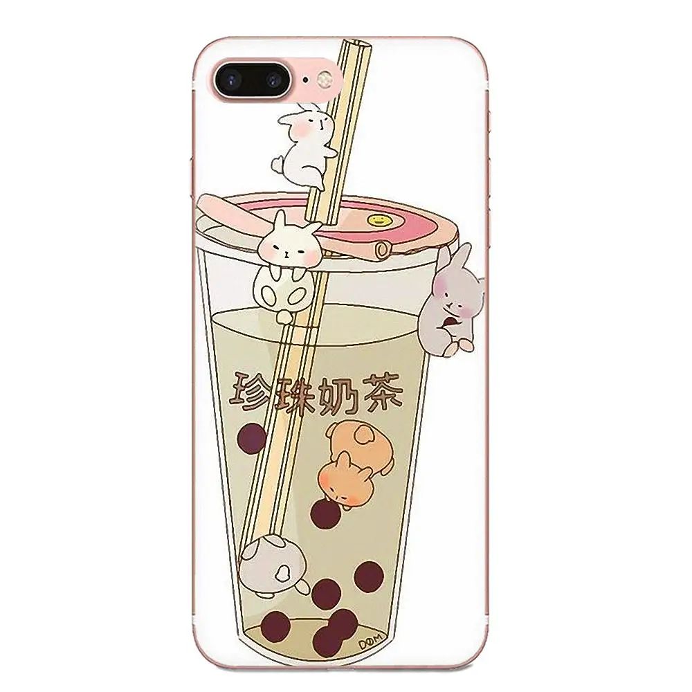 Cartoon Cute Pearl Milk Tea Design TPU Mobile Shell For Galaxy J1 J2 J3 J330 J4 J5 J6 J7 J730 J8 2015 2016 2017 2018 mini Pro | Мобильные
