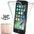 Мягкий силиконовый чехол для iPhone 5, 360, 6, 6S, 7, 8 Plus, X, XS, XR, 11 Pro Max, защитный чехол с полным покрытием, ТПУ, 5S