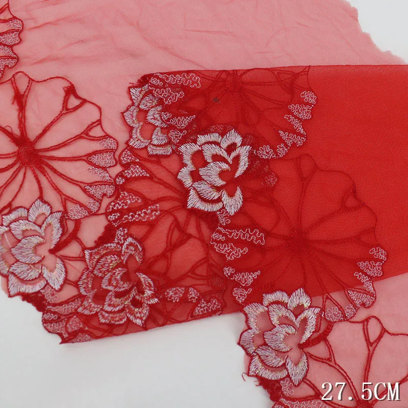 

1Lot About 60Yards Lace Trim Embroidered Fabric Underwear Sewing Crafts Hand-Made Floral DIY Lace Trim For Bra Kneedle Work