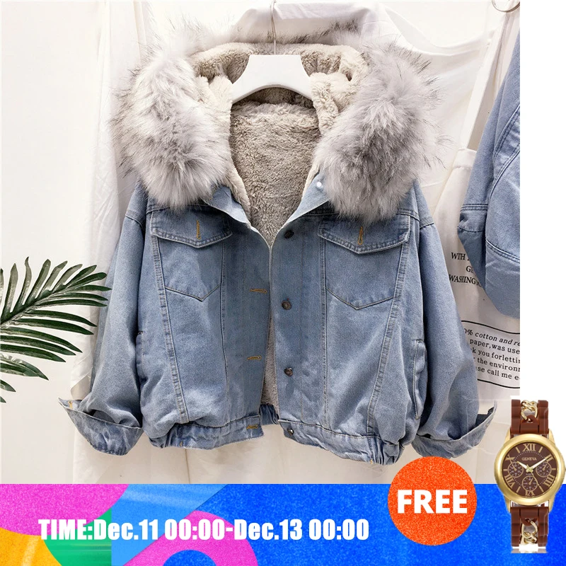 Теплая женская зимняя мотоциклетная бархатная куртка Женская Короткая Меховая