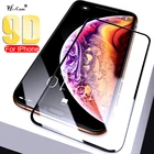 Защитное стекло 9D для Apple iphone x xs max xr 7 8 6 6s plus 12 11