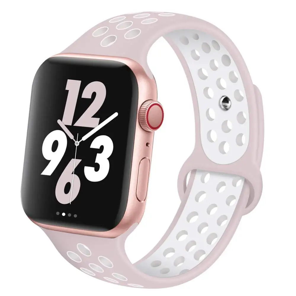 13 Ремешок для Apple Watch 4, 3, 2, 1, 42 мм, 38 мм, 40 мм, 44 мм, браслет, силиконовый ремешок для iwatch sports series 4, 3, 2 и 1 - Цвет ремешка: 13