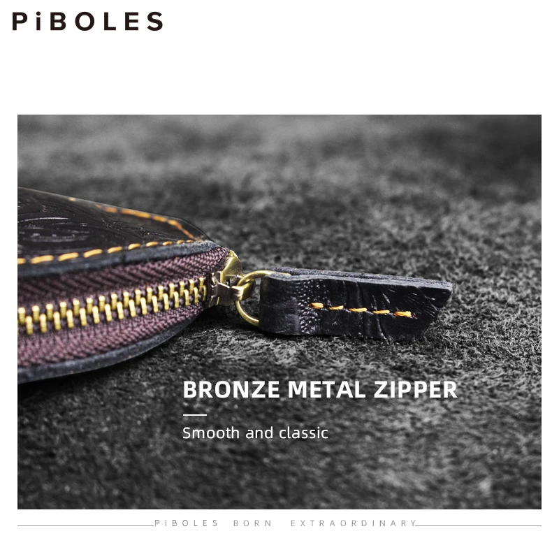 Cute Cat Women Wallet Handmade Genuine Leather Card Holder Pocket Portable Storage ID Card Slot Female Coin Purse With Zipper