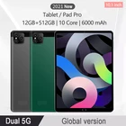 10,1-дюймовый планшет с четырёхъядерным процессором, ОЗУ 12 Гб, ПЗУ 2021 ГБ, 10,1 мАч