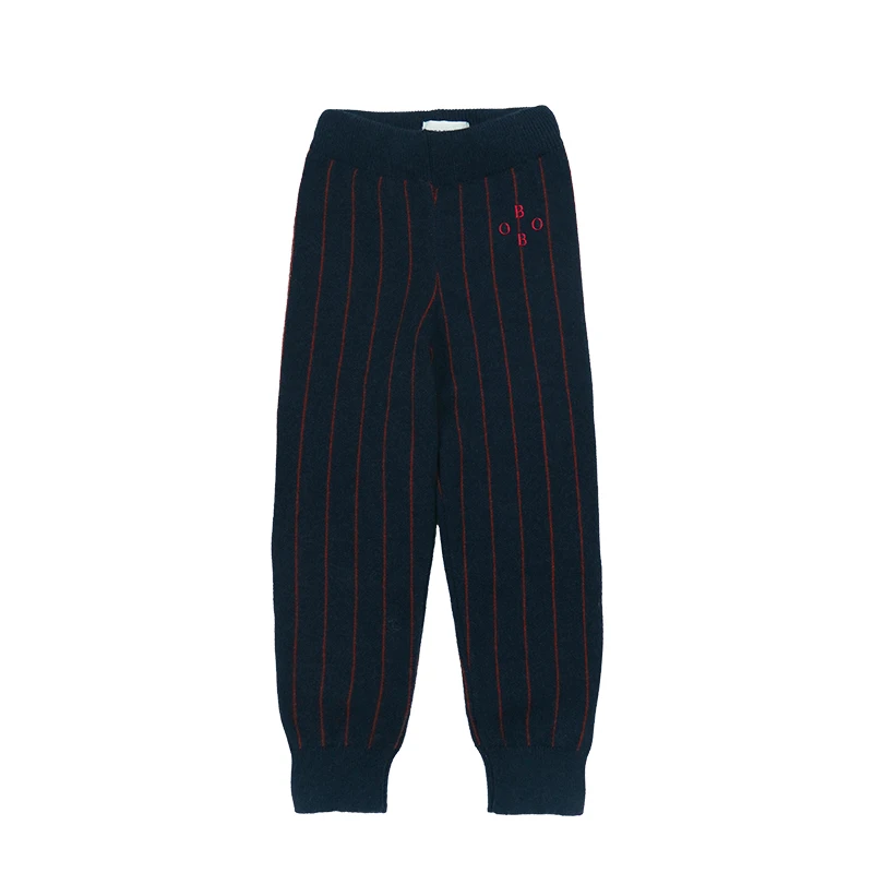 pants BC/Новинка года; брендовые Детские брюки леггинсы для маленьких девочек Одежда для мальчиков осенние повседневные хлопковые брюки в полоску с геометрическим узором детская От 1 до 10 лет - Цвет: pants