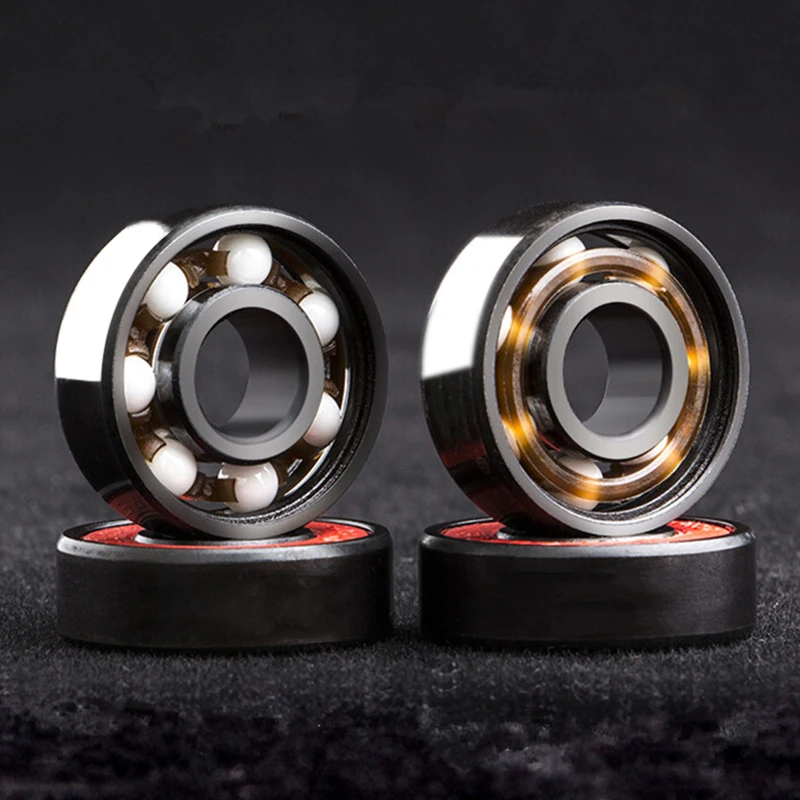 8 Pcs 608RS Ceramic Speed Wheels Bearing For Finger Spinner Skateboard Skate Roller | Обустройство дома
