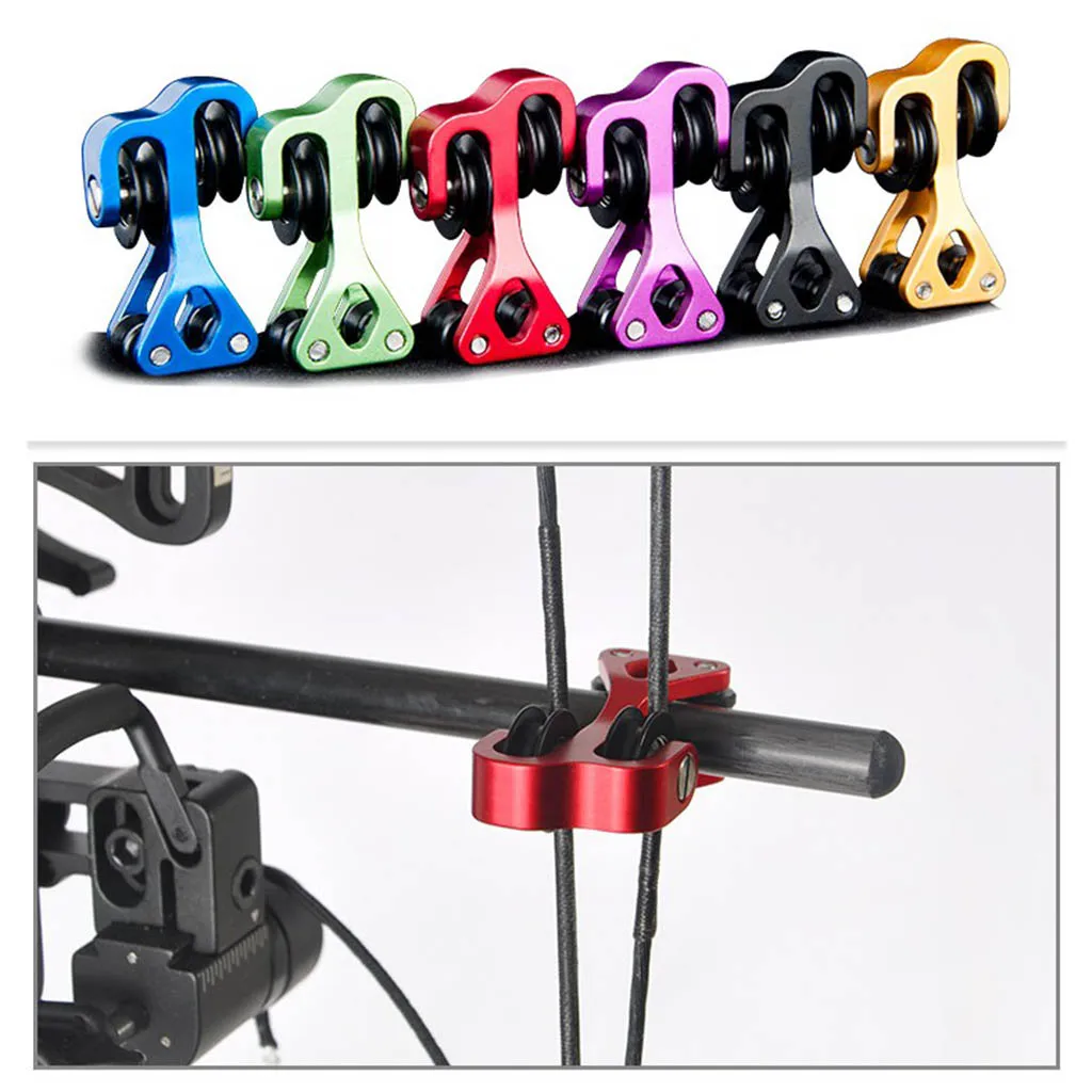 

Прочный 10 мм (3/8 ') бар алюминиевый сплав шкив соединение лук строк разделительный кабель скользящий сплиттер роликовая скользящая защита те...