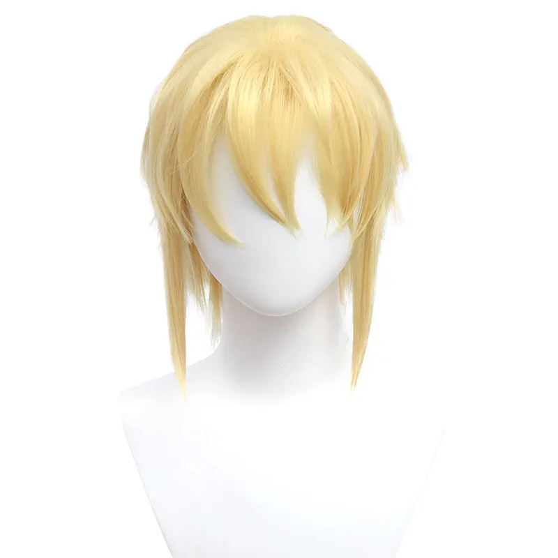 

Anime MORIARTY THE PATRIOT William James Moriarty Cosplay Wig Long Sideburns Short Hair Blonde for Carnival Comic Show