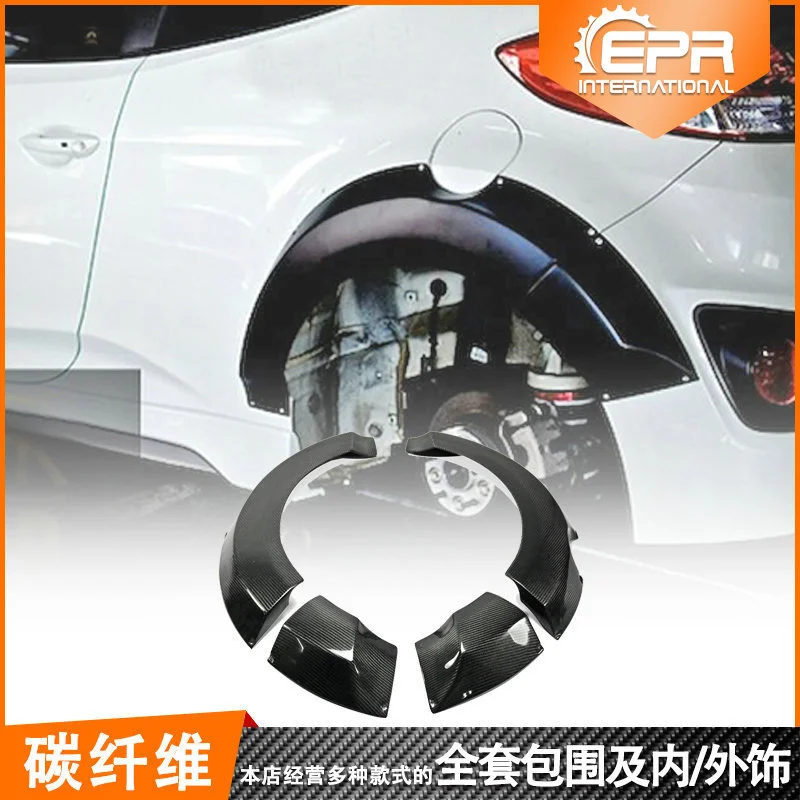 

Suit For Feisi Hyundai Veloster Lordpower Full Set of Carbon Fiber Modified Wide Body Rear Wheel Eyebrow Leaf Board