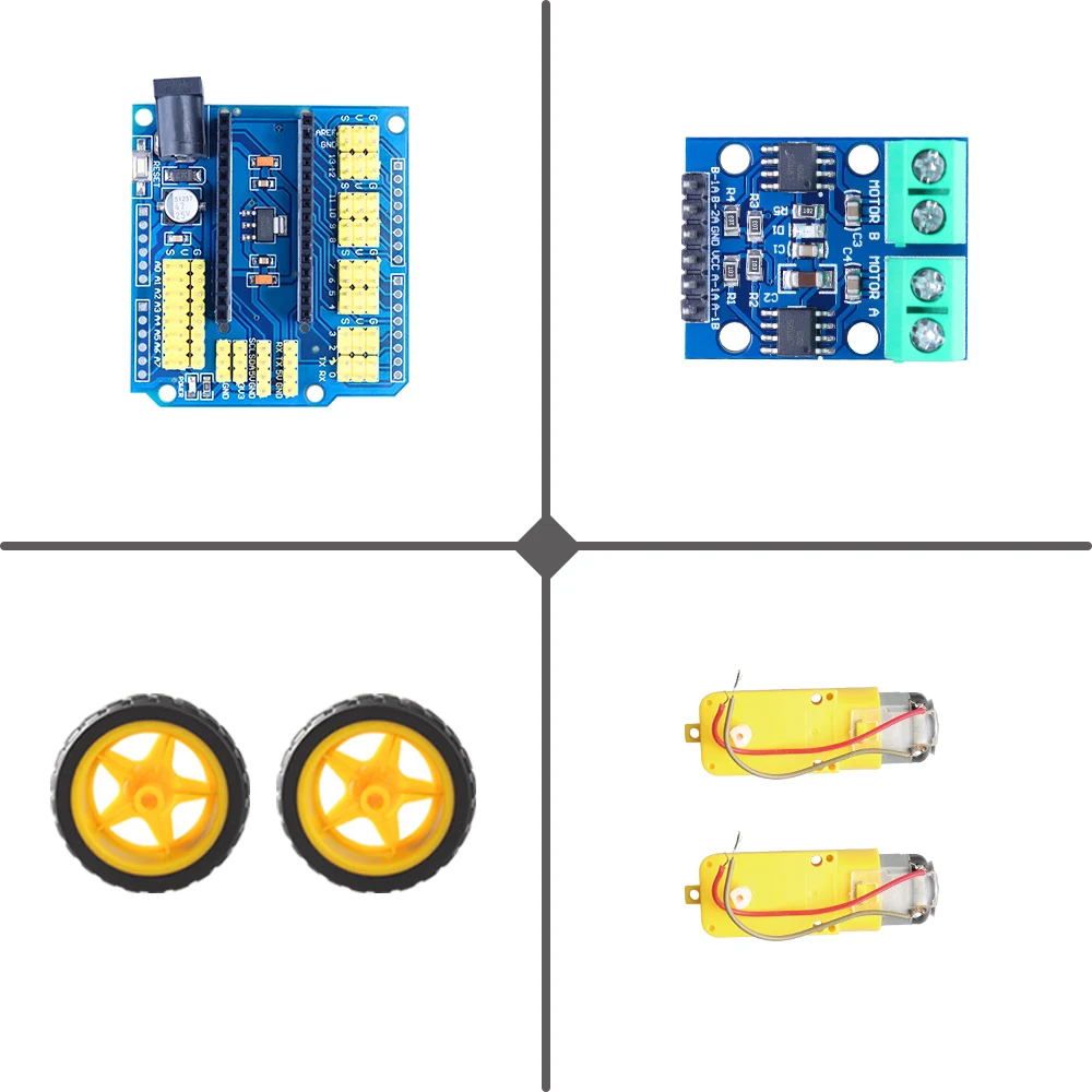 Умный мини-робот автомобильный комплект для Arduino с модулем привода двигателя L9110S