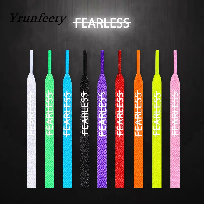 

2022 New Arrival OW Shoe Laces 47"/55"/63" Reflective Shoelaces 3M Reflective Laces Rainbow Fearless Shoelace for AJ AF Sneakers