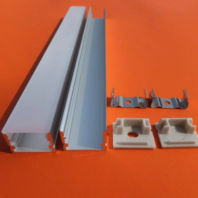

Free Shipping Newest Hot Trimless U Shape Flat Aluminium Profile for LED Strips