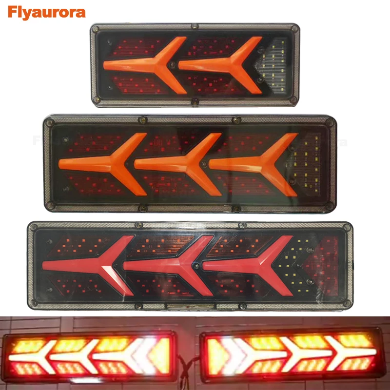2 шт. светодиодные задние фонари для грузовиков 24 В|Фара авто в сборе| |