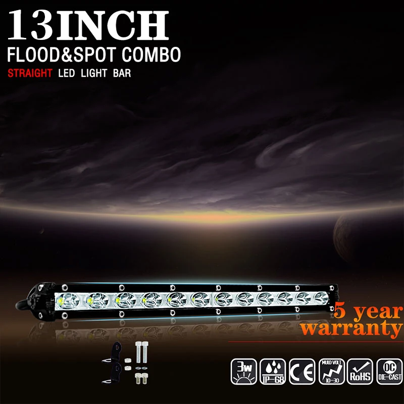 

Car Work Lamp LED Universal Offroad Light Boat Lighting 13" 12000LM