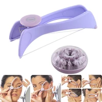 portable mini women hair removal epilator facial hair remover spring threading face defeatherer for cheek eyebrow makeup tool 40