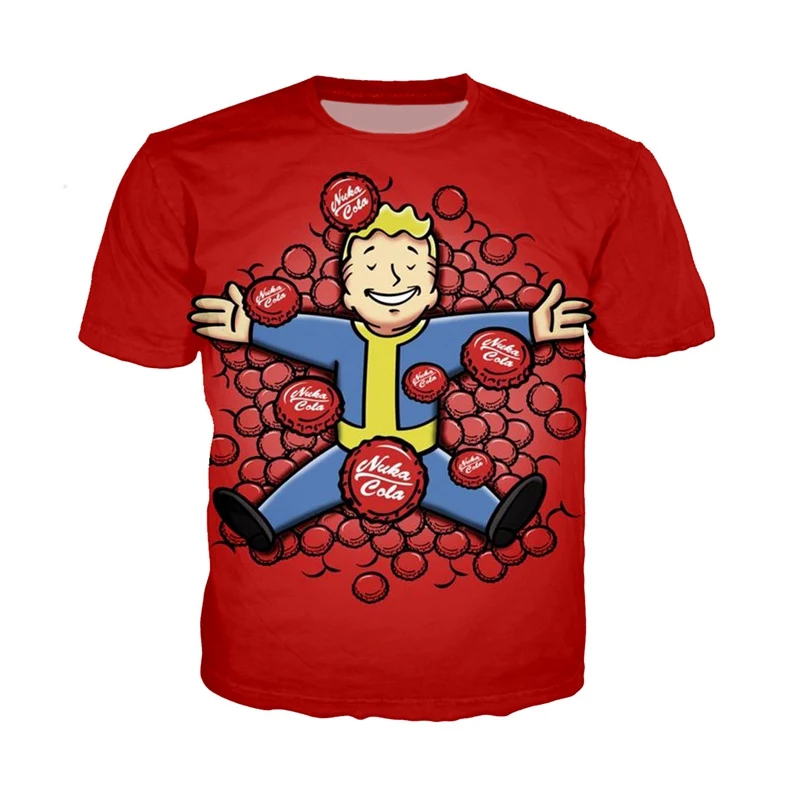 Футболка Fallout мужская с 3d принтом модный смешной крутой Топ в стиле Харадзюку