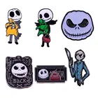 Джек Скелет твердым эмалиевым покрытием булавки броши для женщин и мужчин из нагрудные значки на рюкзак воротником модное ювелирное изделие, подарки для детей