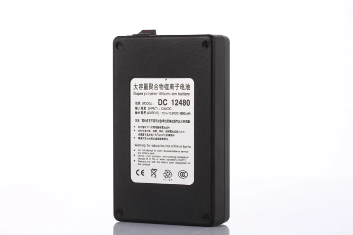 20 компл./лот MasterFire Портативный черные заглушки DC 12V 4800 мА/ч Перезаряжаемые литий