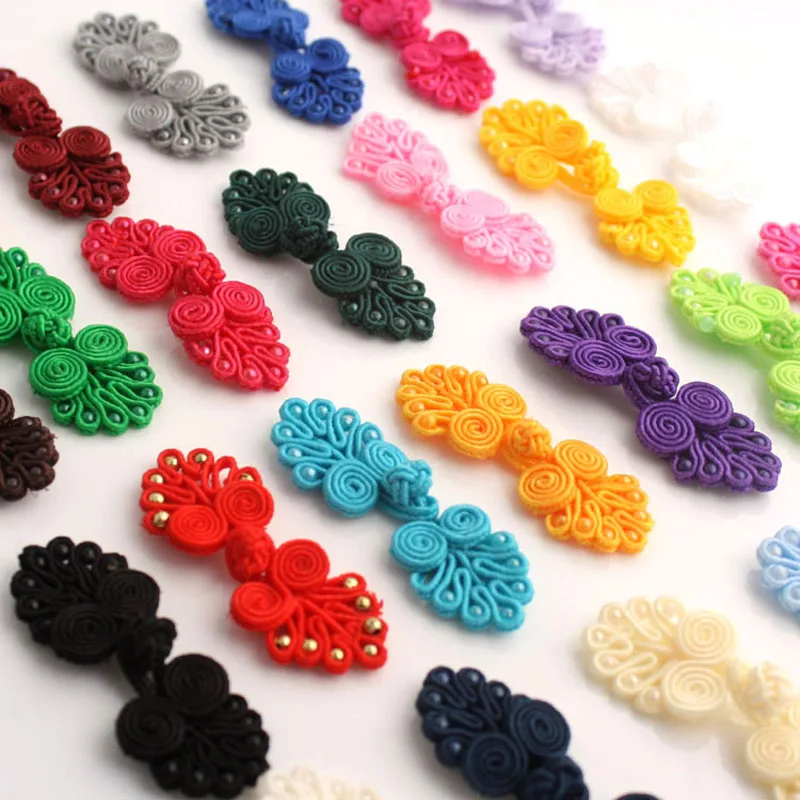 5pairs Chinese Handmade Cheongsam Buttons Knot Fastener DIY Handcraft clothing decorative accessories|Пуговицы| |
