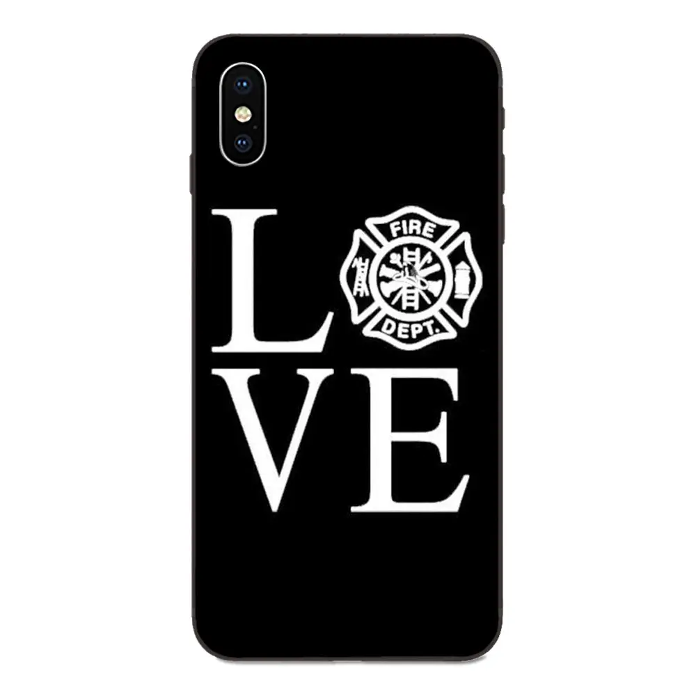 Мягкий защитный чехол из ТПУ для Apple iPhone 4 4S 5 5S SE 6 6S 7 8 Plus X XS Max XR пожарный | Мобильные