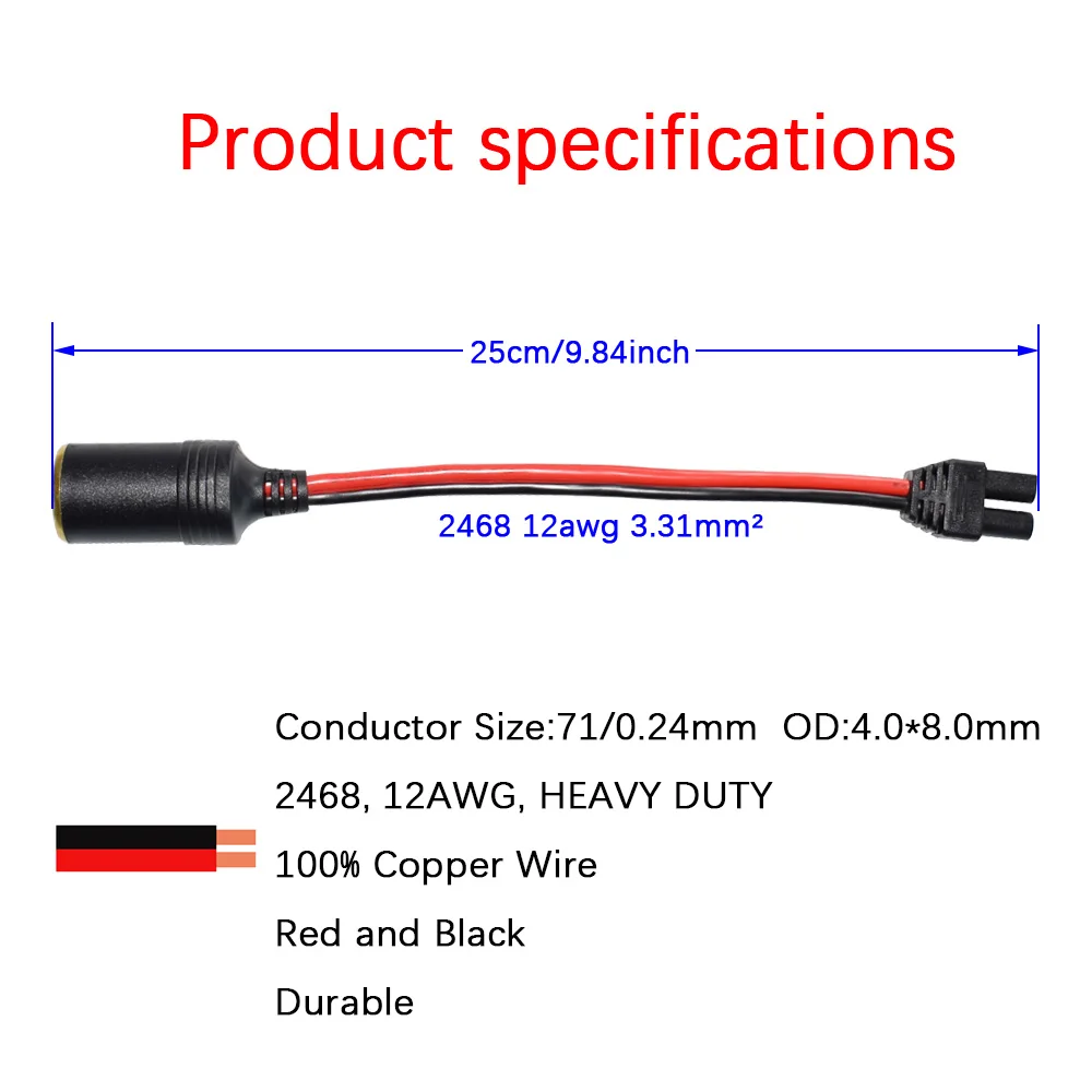 EC5 гнездо для автомобильного прикуривателя 12 В мини портативный блок питания |