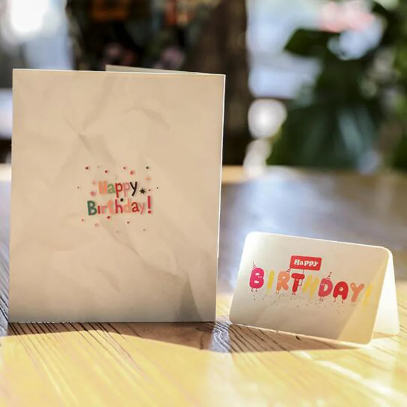 3 шт/10 шт 3D день рождения пригласительные открытки ручной работы юбилей