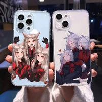 three girls helltaker game phone case for iphone 13 12 11 pro max mini 6 6s 7 8 plus se2020 x xr xs shell iphone 13 pro max case
