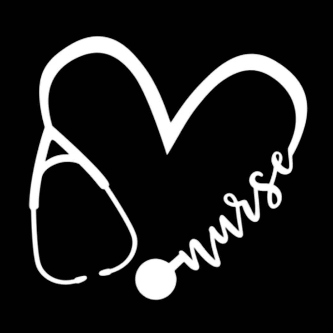 Медсестра сердце виниловые наклейки на машину наклейка для автомобиля и другие