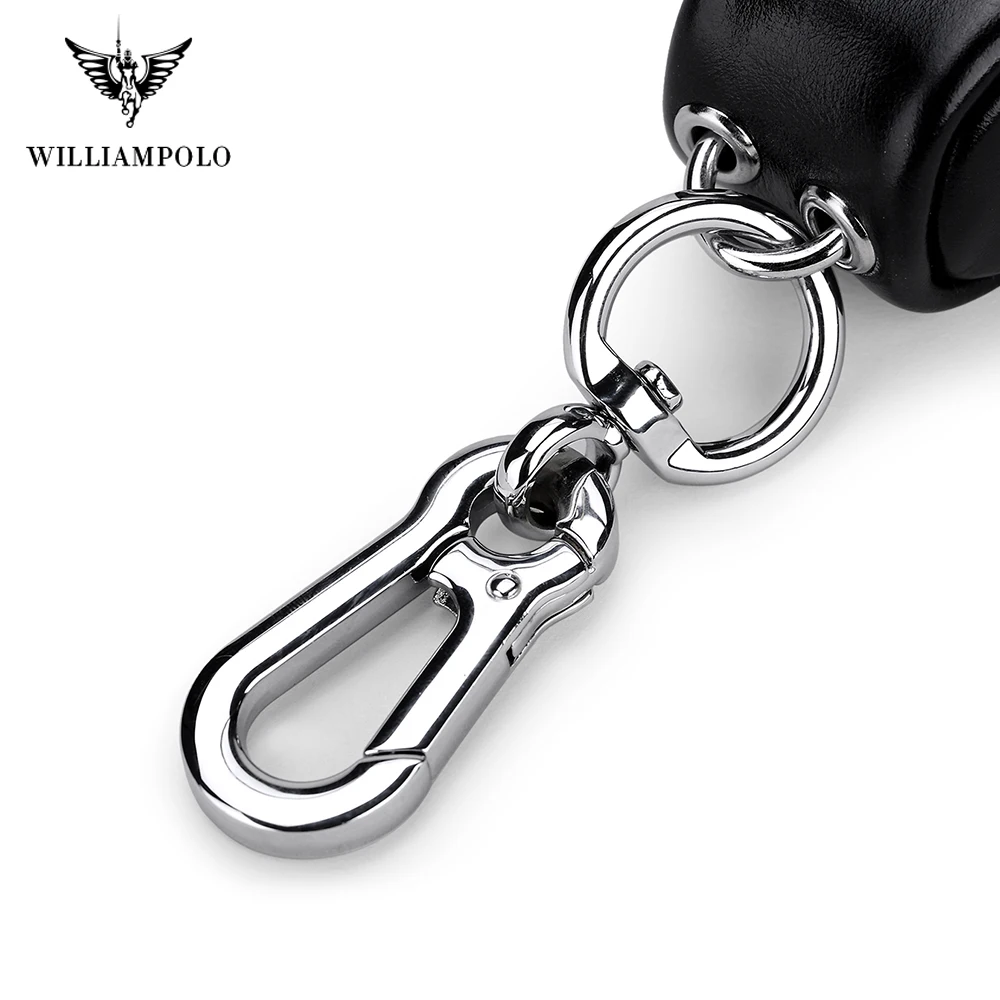 Сумка для ключей WILIIIAMPOLO унисекс кожаная на молнии кошелек zero