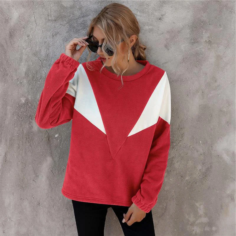 

Fleece Sweater New Women Korean Vintage Top Pullovers Basic Women's Jumper 2021 Long Sleeve Casual Women's Jumper Tops Female