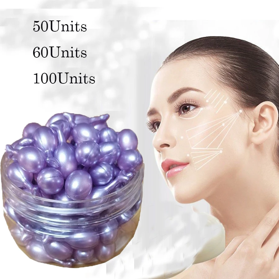 

50/60/100pcs Hexapeptide Capsule Serum Eyes Essence Hydrating Remover Dark Circles Wrinkle Anti-puffiness Moisturizing Eye Serum