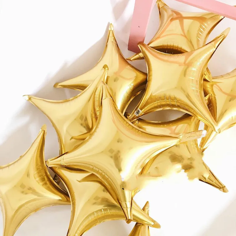 

50pcs 26inch Four-pointed Star Balloon Foil Balloon Wedding Decoration Birthday Party Supplies Aluminum Inflatable Balloon