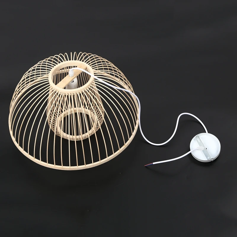 Бамбуковая Подвесная лампа освещение сад ресторан отель ферма чайный домик