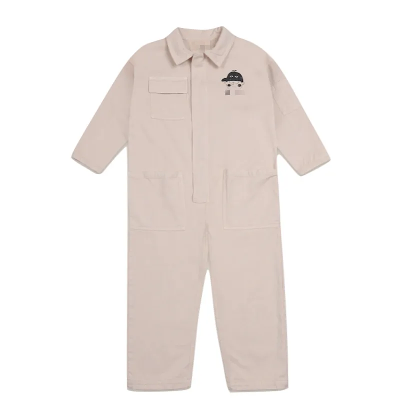 

in stock autumn and winter leisure children's jumpsuit 20AW boys and girls jumpsuit trendy overalls organic cotton pants