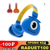 monsters wireless headphones with micrphone for children boy kids cute girls stereo music bluetooth headsets child new year gift