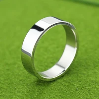 2021 fashion trend 6 mm wide flat stainless steel ring mens jewelry accessories wedding rings womens fine jewelry