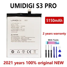 New 100% Original 5150mAh Phone battery  For UMI Umidigi F1/ F1 Play/ S3 Pro /S3Pro / F1Play Batteries Bateria With Gift Tools
