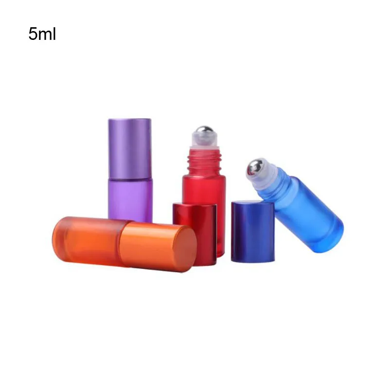 

5ml Refillable Glass Lip Gloss Tubes Empty Lip Cream Roller Bottle DIY Essencial Oil Container Empty Bottles DIY Make Up Tool