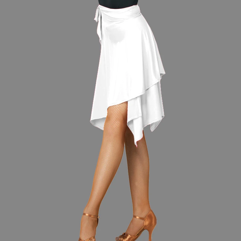

White Latin dancing skirt for black purple women professional color Sumba Latin dancing skirt for adults stage Roman Latin dress