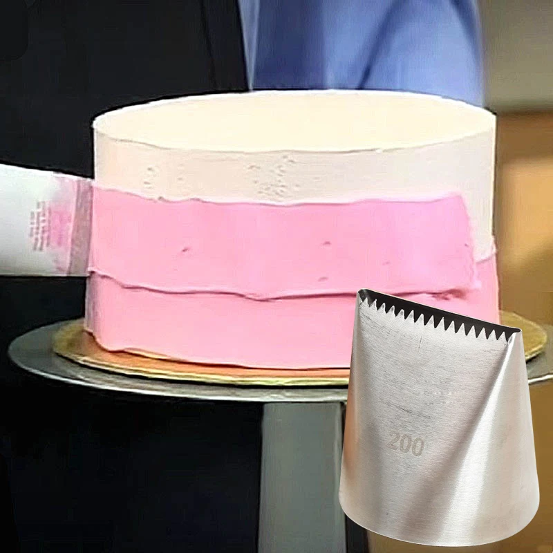 200 # очень большая насадка из нержавеющей стали Кондитерские насадки для