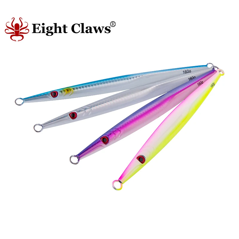 

EIGHT CLAWS 60g 80g 160g 200g 250g 300g Metal Jig Spoon Artificial Bait Slow Jig Hard Wobbler Bass Fishing Lure Casting Swimbait