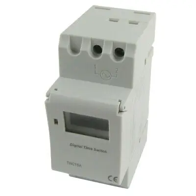 

DIN Rail Mounting Weekly Digital Programmable Electronic Timer THC15A DC/AC 12V
