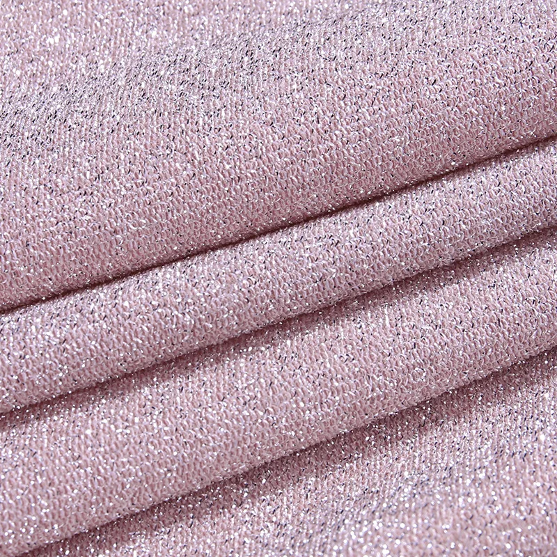 Блестящий розовый спортивный костюм из 2 предметов с люрексом Женская