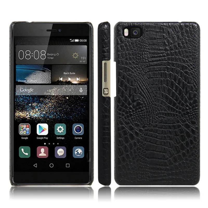 Для huawei P8 Lite чехол P8Lite жесткий обложка на заднюю панель из искусственной кожи для
