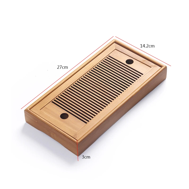 Бамбуковые чайные подносы для китайского чая кунг-фу экологически чистые и